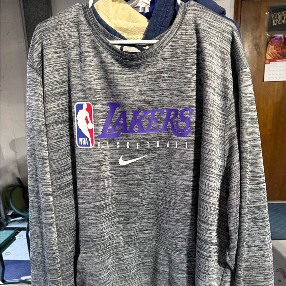 NBA Lakers Gray Crewneck Sweater